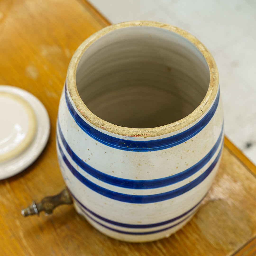 2-gallon Ransbottom Stoneware Pottery Crock Water Cooler with lid