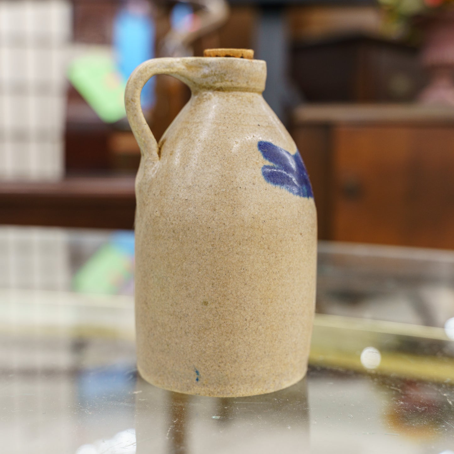 Stoneware Pitcher with Bird - Westminster, Mass