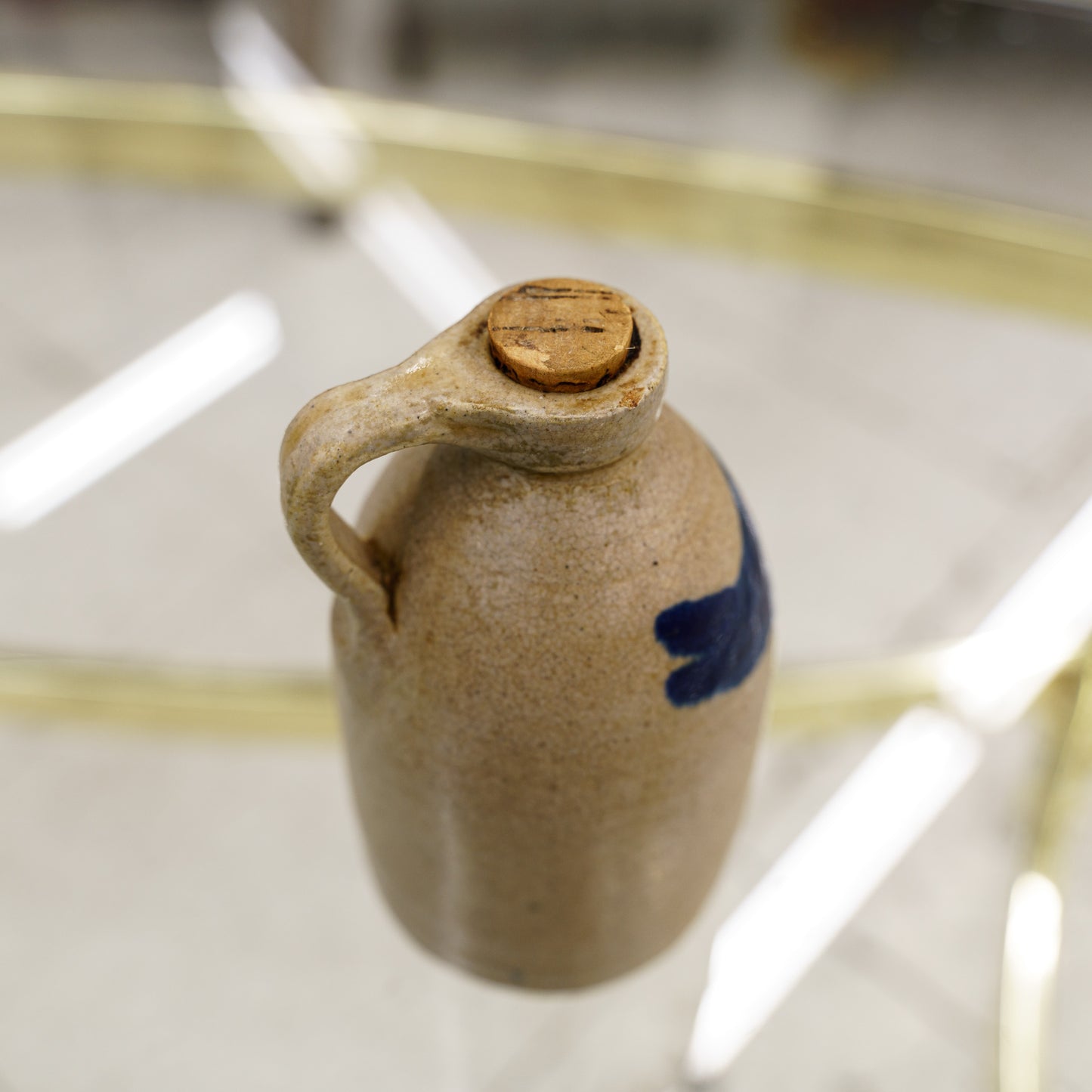 Stoneware Pitcher with Bird - Westminster, Mass