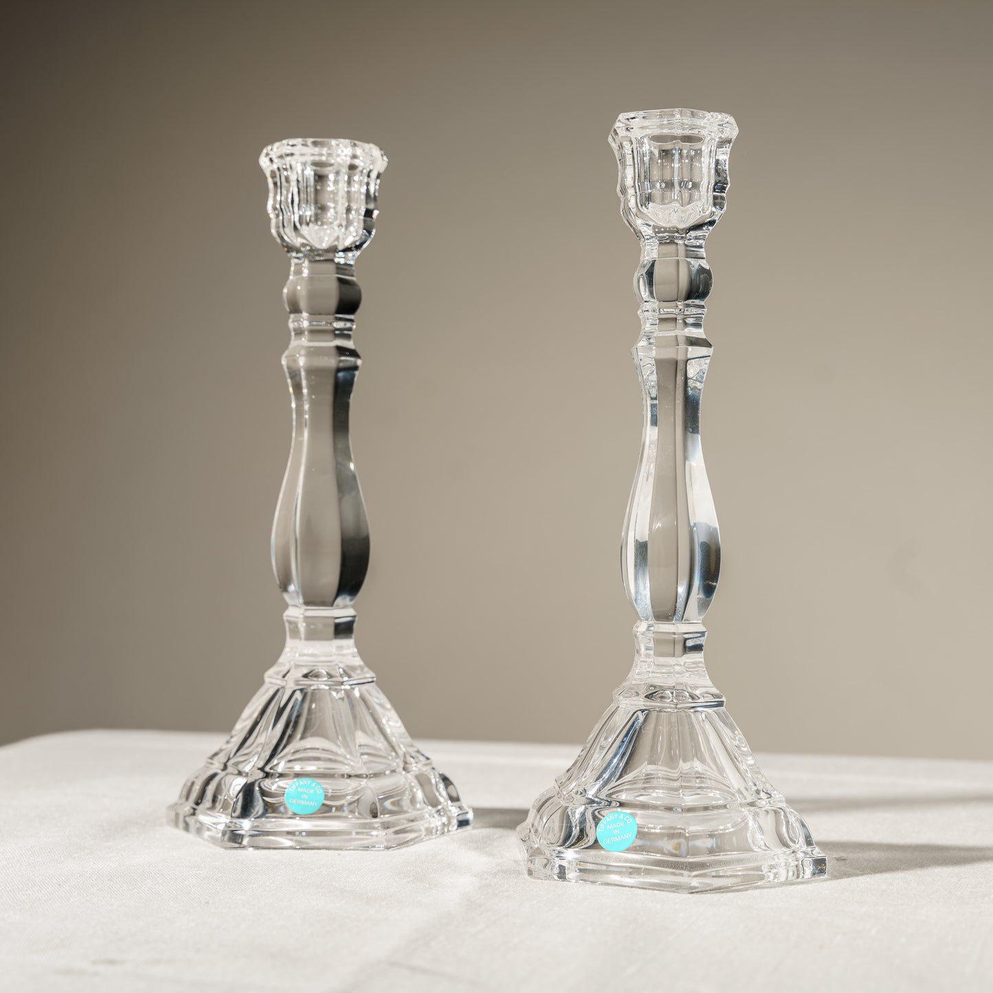 Tiffany Crystal Candlesticks