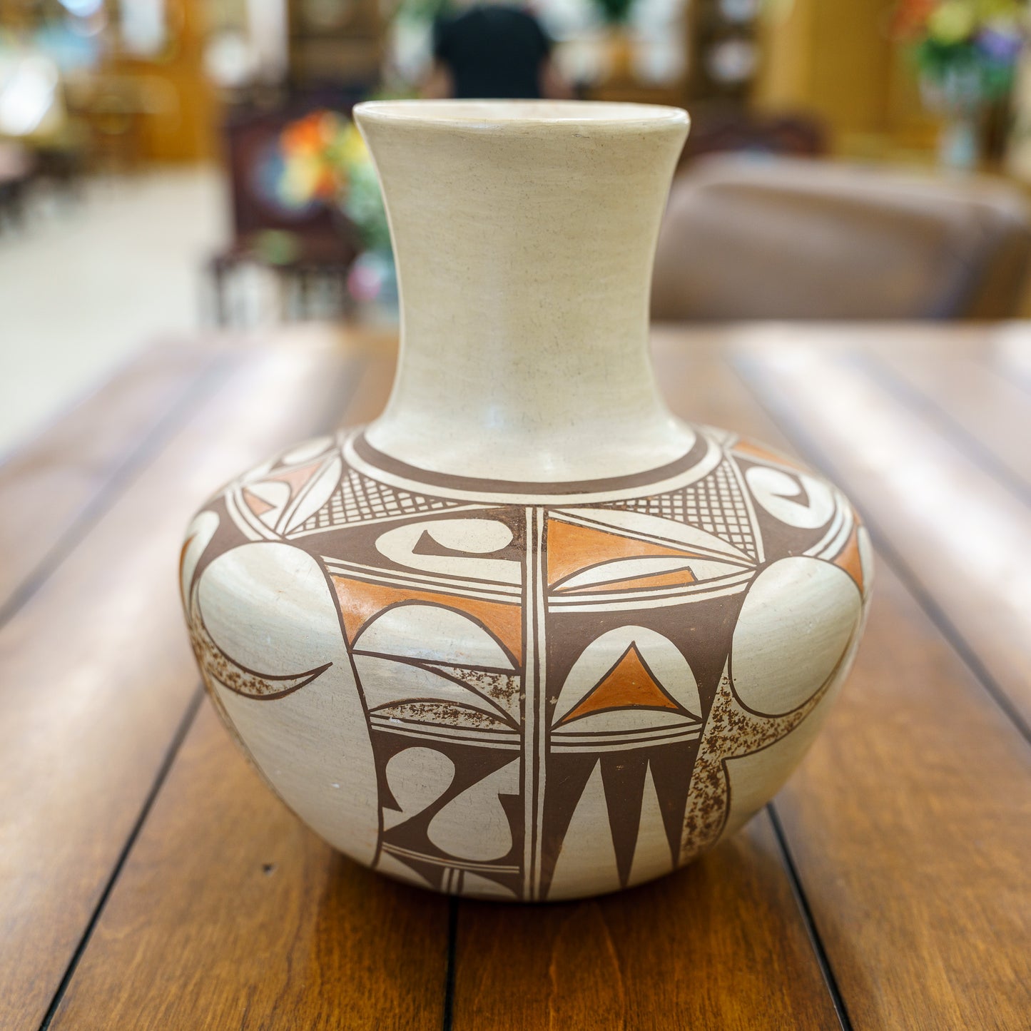 Hopi Indian Pottery Vase by Agnes Nahsonhoya