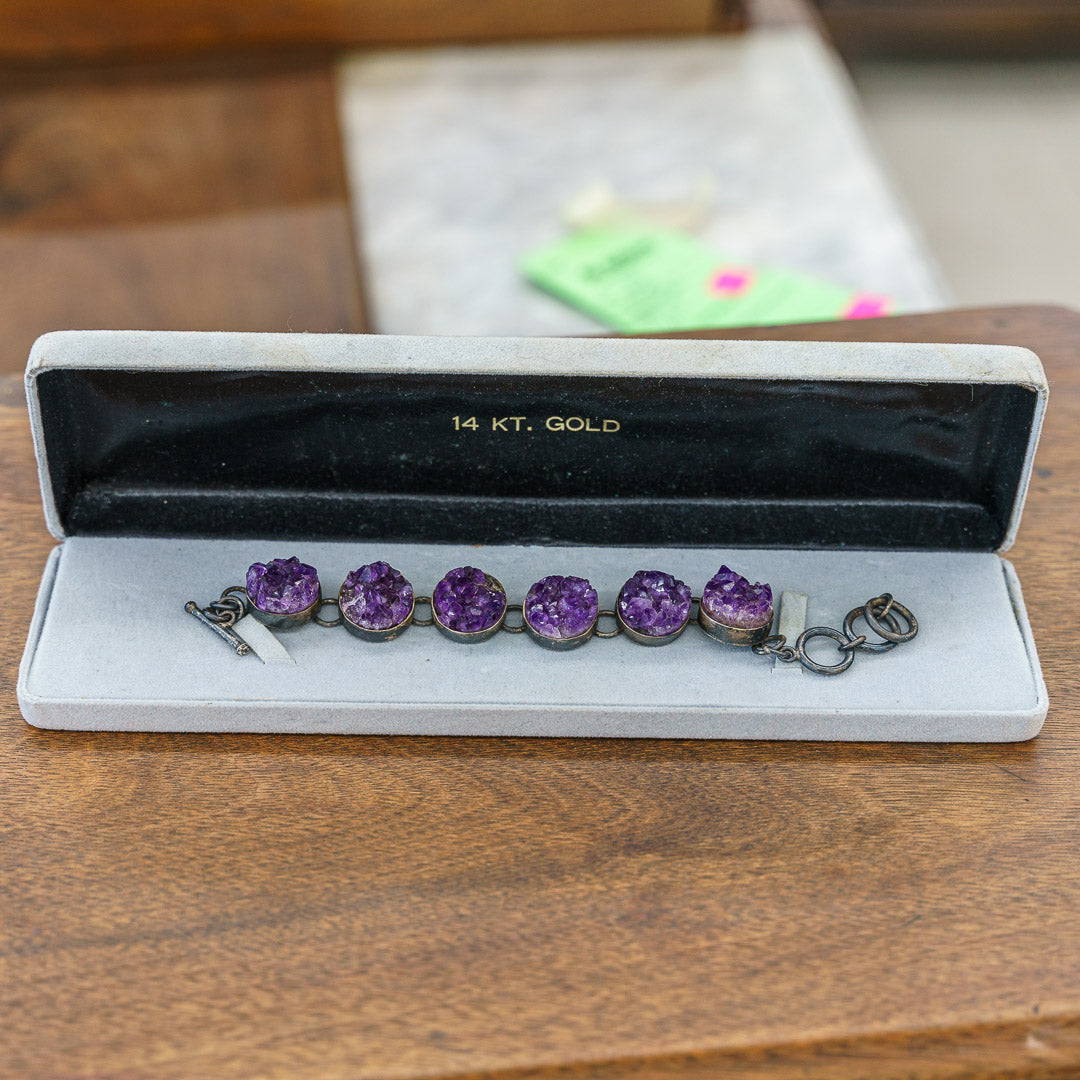 Charles Albert bracelet - sterling and amethyst