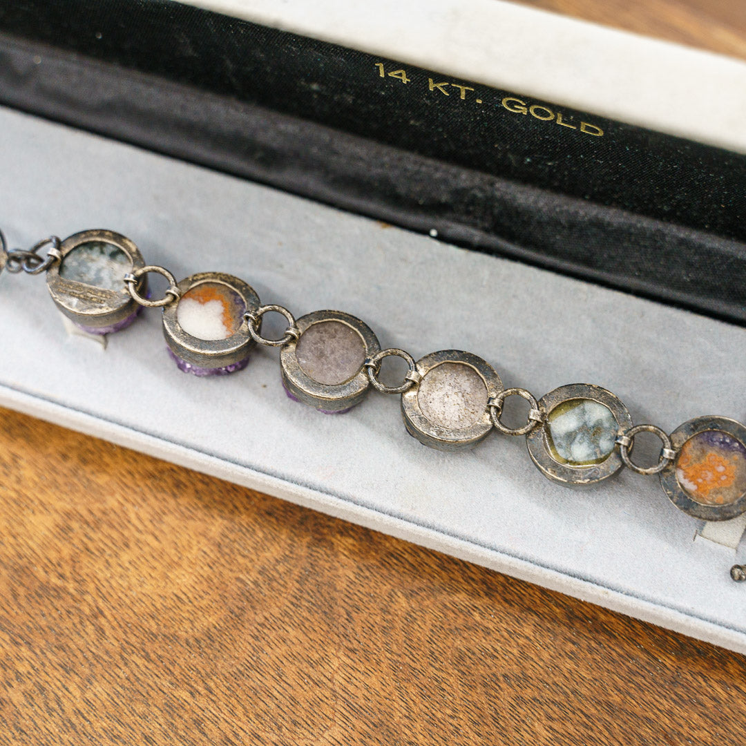 Charles Albert bracelet - sterling and amethyst
