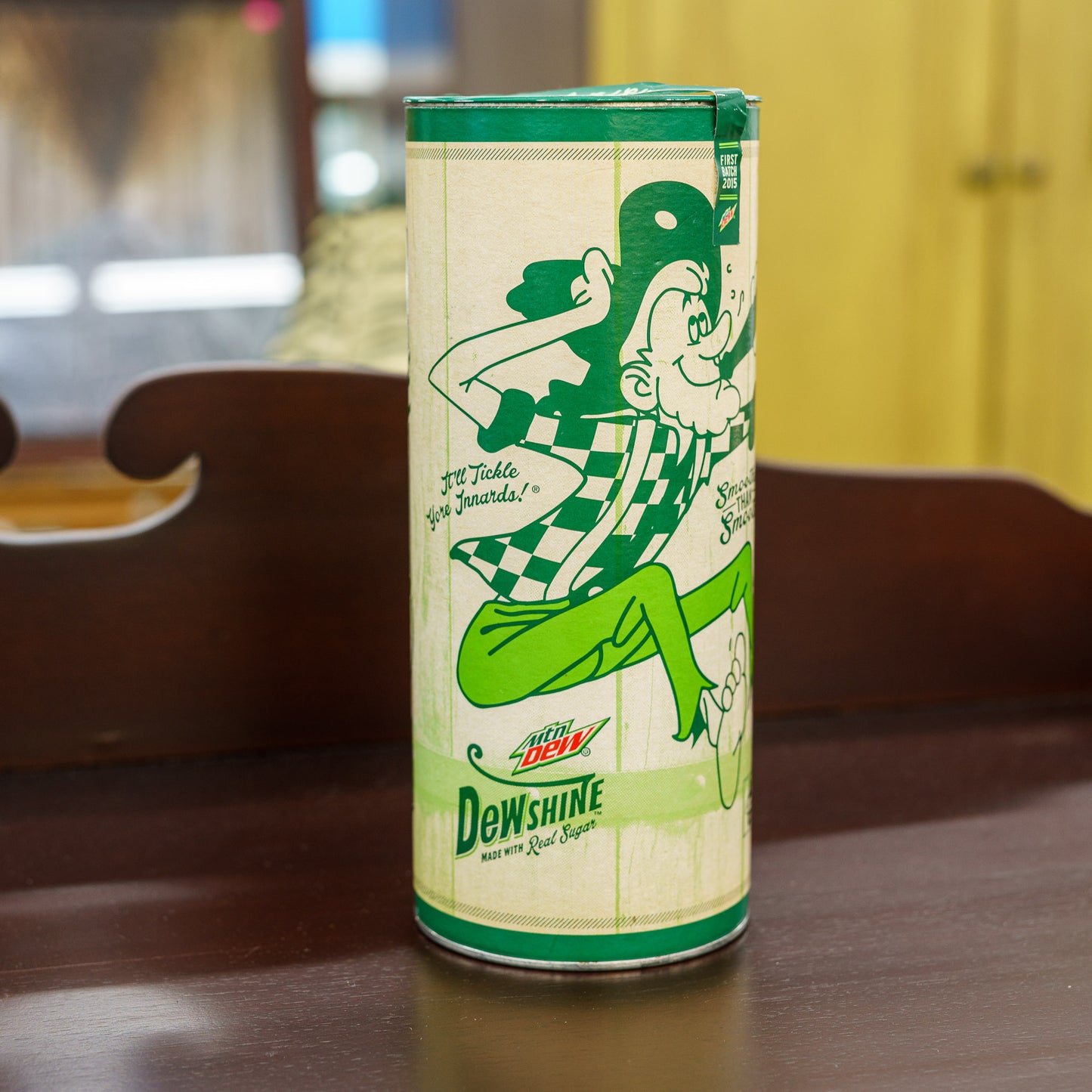 Limited Edition Mtn DEWshine 25 Fluid Ounce Collectible jug and canister