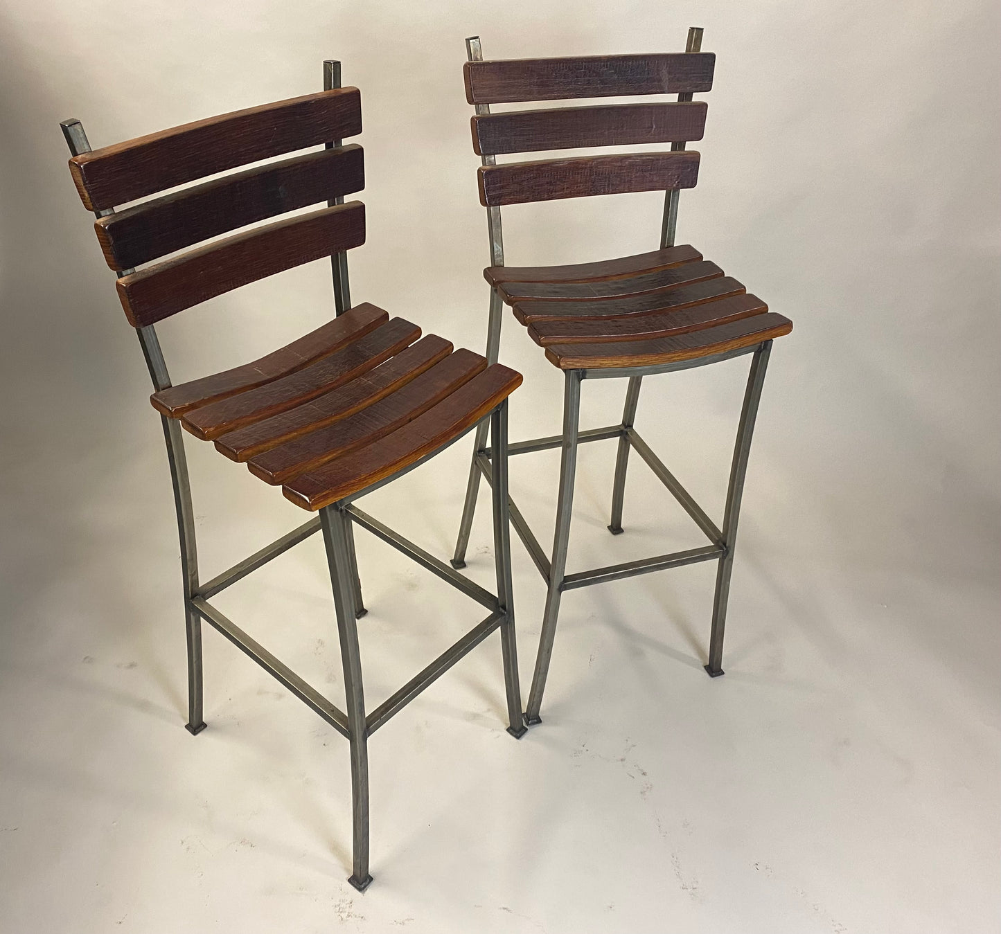 Bar Stools - Metal and Wood