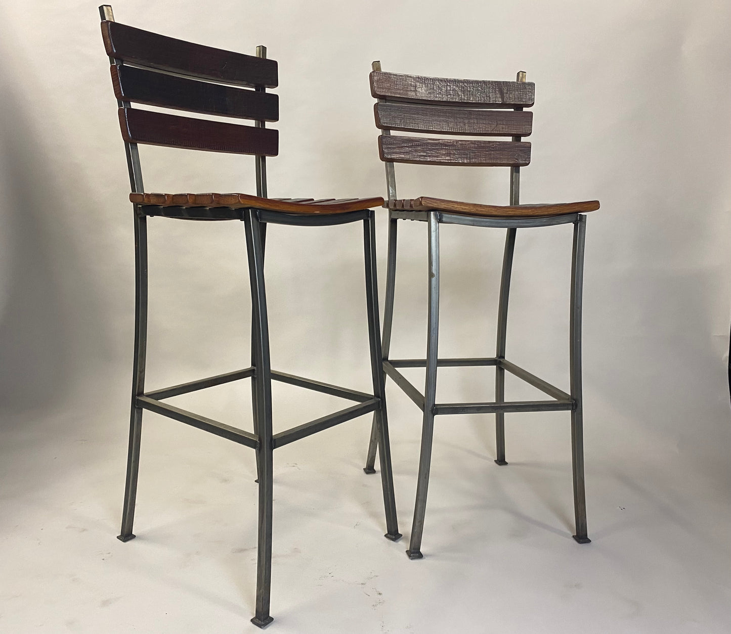 Bar Stools - Metal and Wood