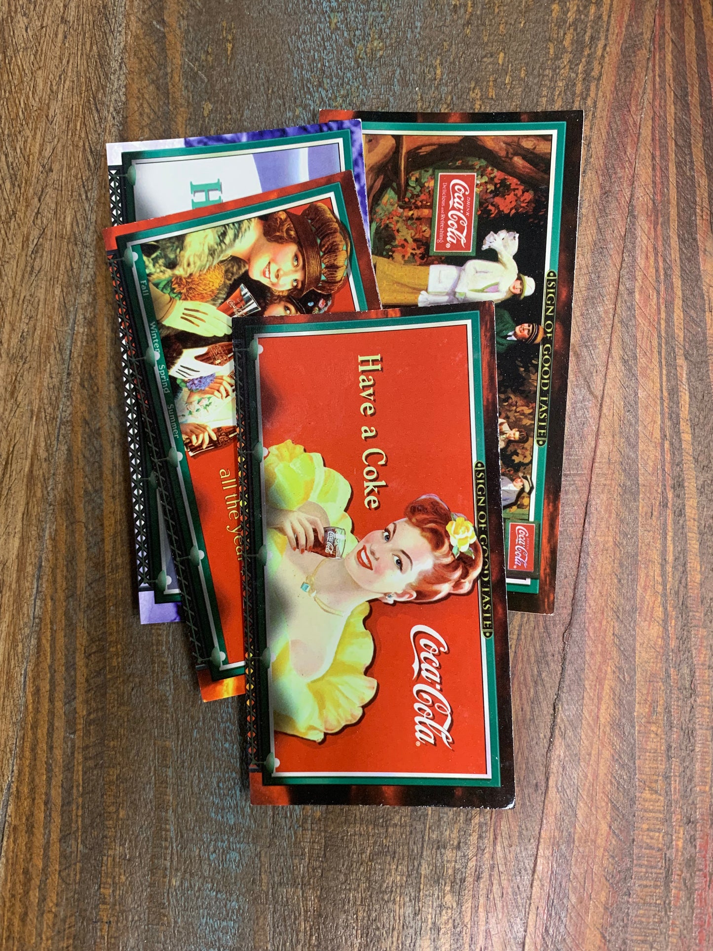 Vintage Coca Cola Collectibles: Sign & Trading Cards