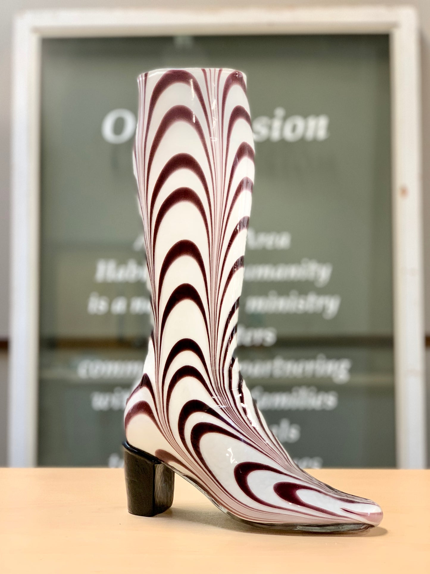 Glass Boot Art