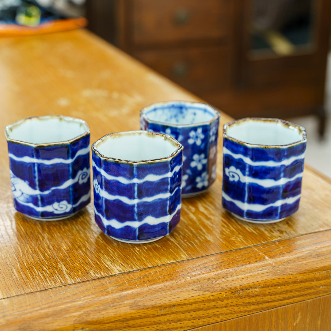 Arita Yaki Yunomi Japanese Porcelain Tea Set