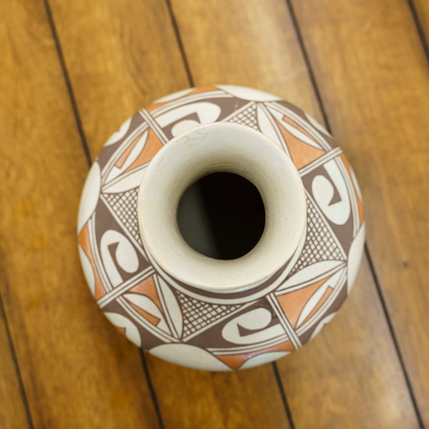 Hopi Indian Pottery Vase by Agnes Nahsonhoya