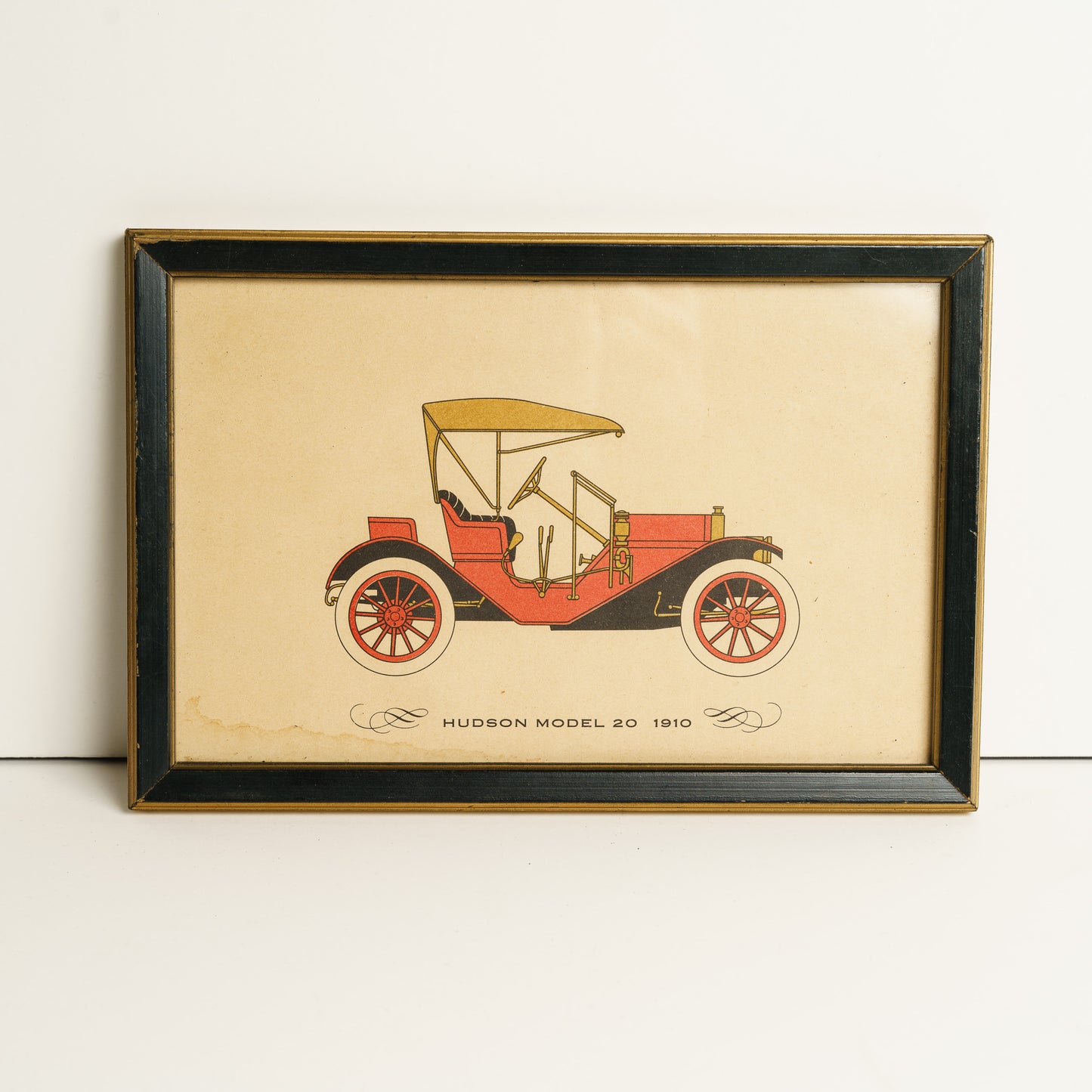 Set of 4 Framed Antique Cars