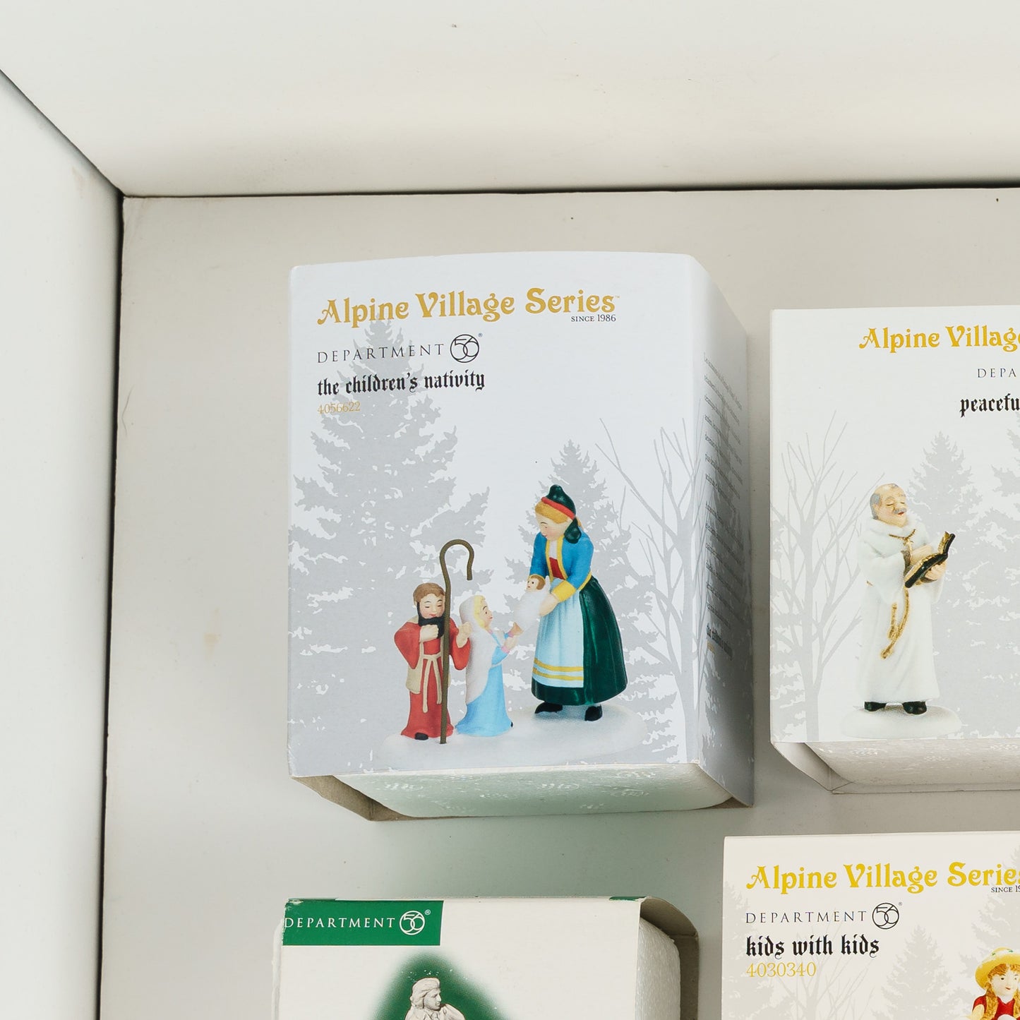 Department 56 Alpine Village Series - the children's nativity - NIB