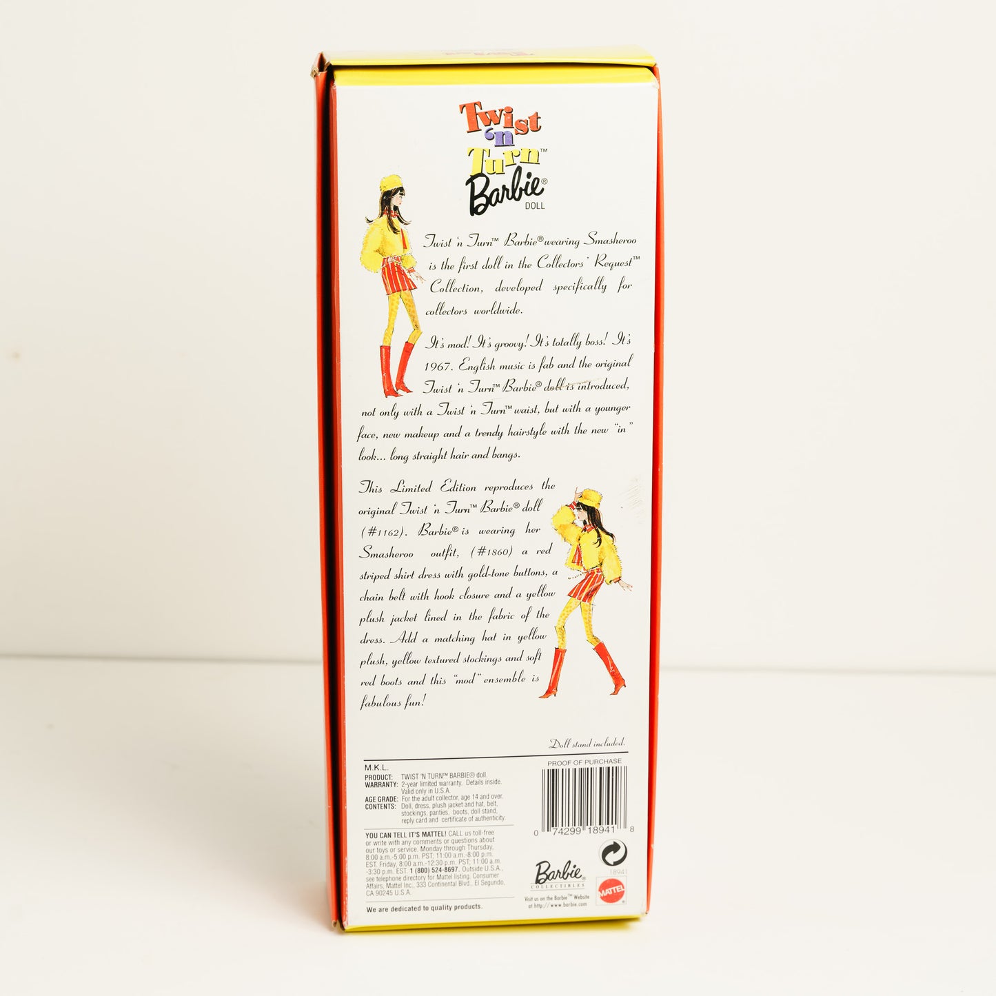 Twist and Turn Barbie Reproduction from 1967 - NIB