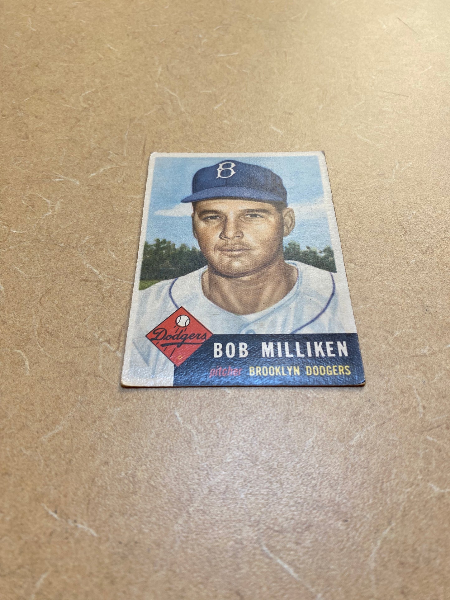 Topps 1953 #221 Bob Milliken