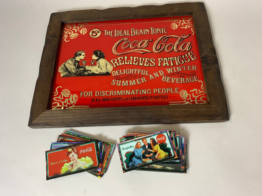 Vintage Coca Cola Collectibles: Sign & Trading Cards