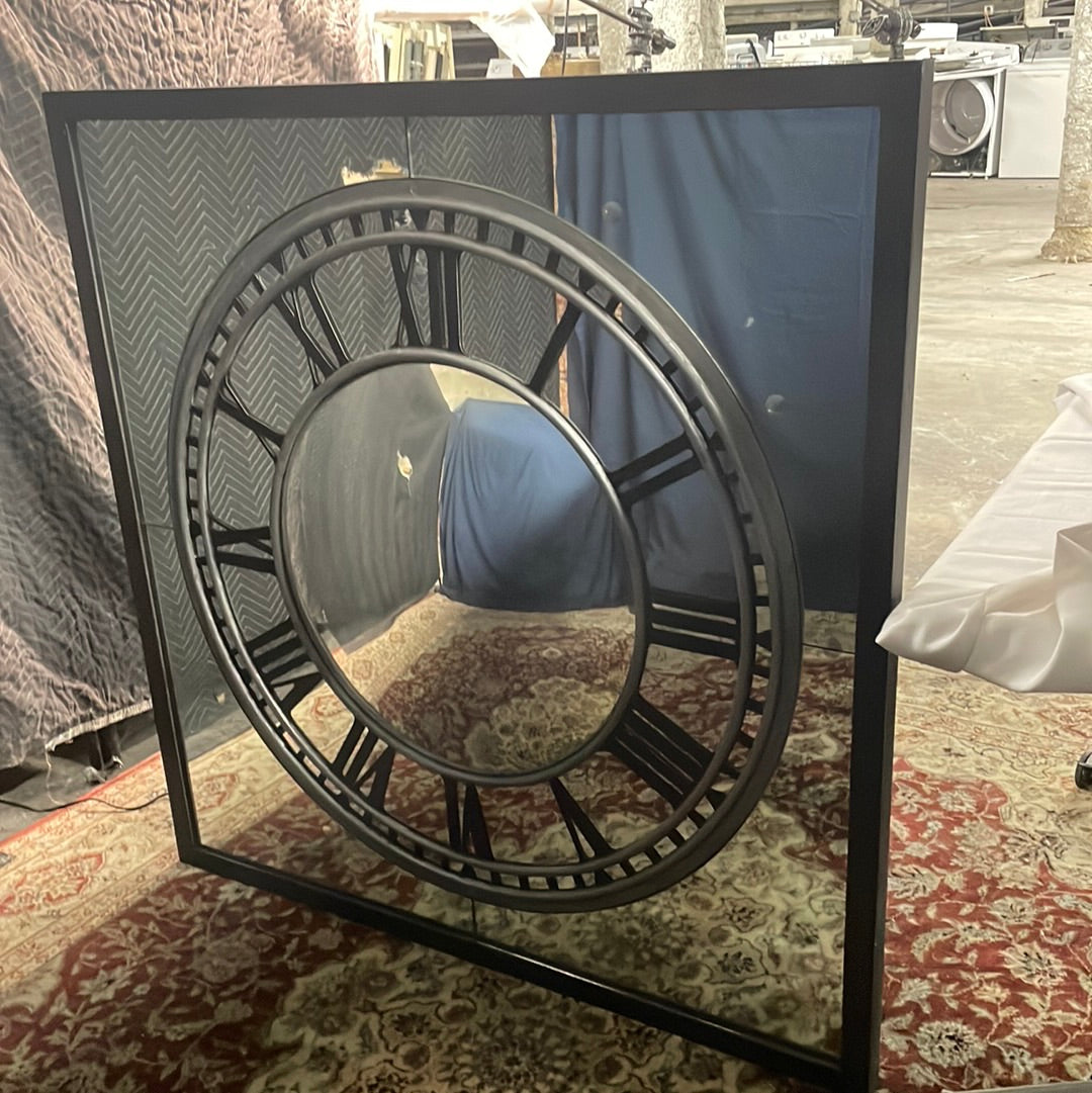 Modern Convex Clock Mirror